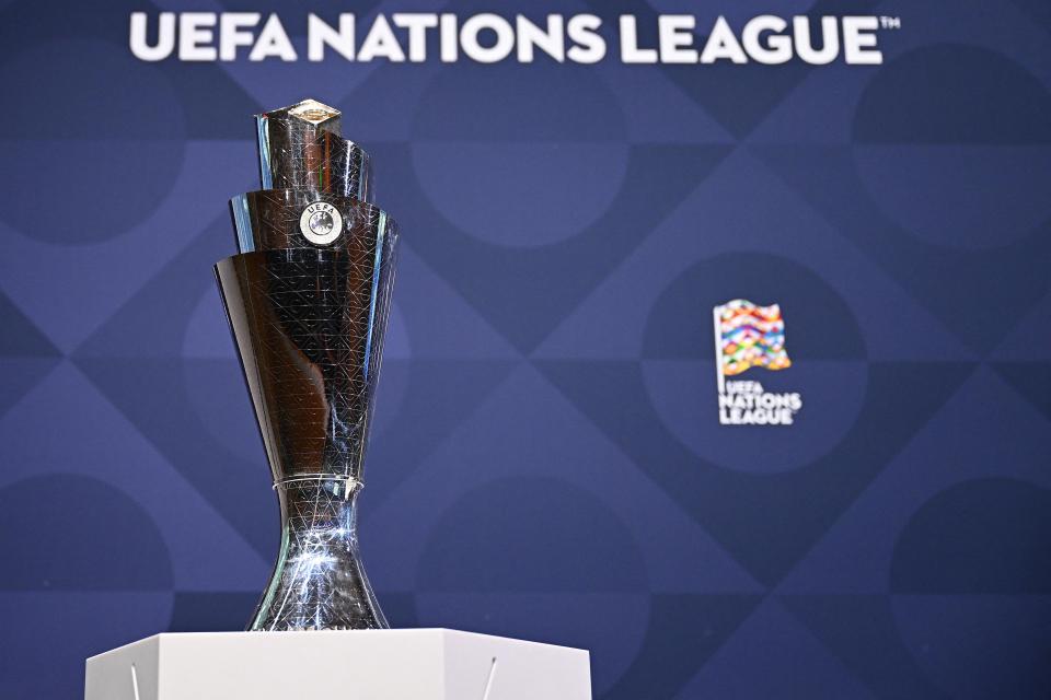 The UEFA Nations League trophy. - AFPpix