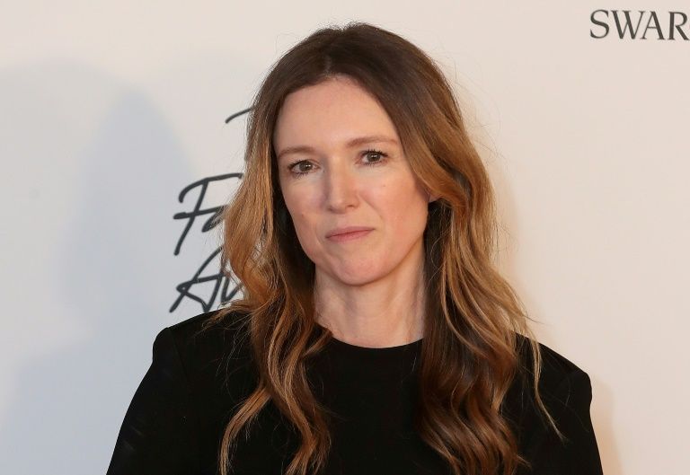Givenchy’s artistic director Clare Waight Keller received the British designer of the year womenswear award. — AFP