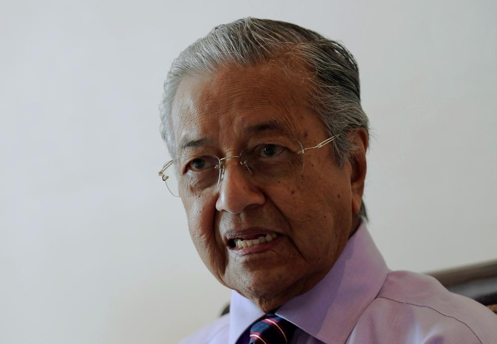 Prime Minister Tun Dr Mahathir Mohamad (pix)