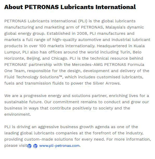 $!PETRONAS Lubricants India Secures Aftermarket Service Fill Contract from Mahindra Automotive Division, Strengthening Its Presence in India
