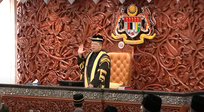 Screengrab taken from live feed from Dewan Rakyat