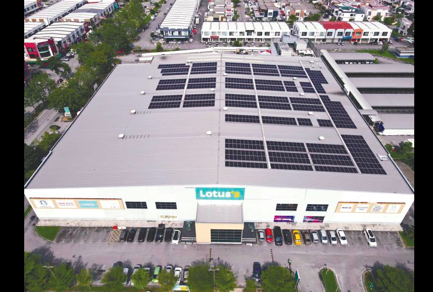 Another 22 Lotus’s stores in Malaysia will be run on green energy once the project is complete.