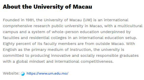 $!University of Macau Emerges as a Research Powerhouse: A Decade of Transformation on Hengqin Island