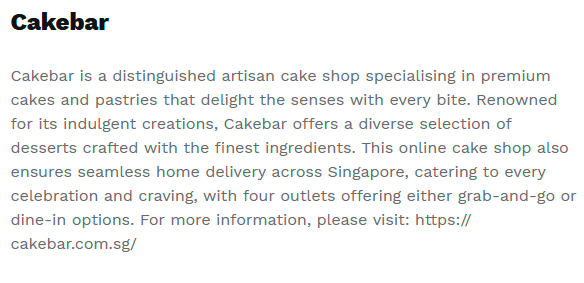 $!Cakebar Katong Unveils Singapore’s First 24/7 Self-Pickup Cake Kiosk