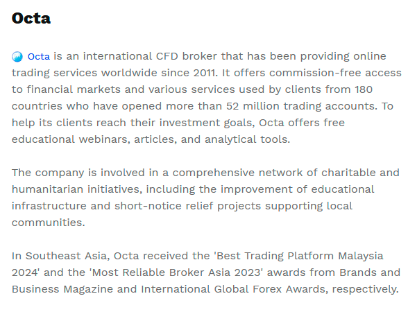 $!Octa broker announces a new powerful AI tool within its OctaTrader platform