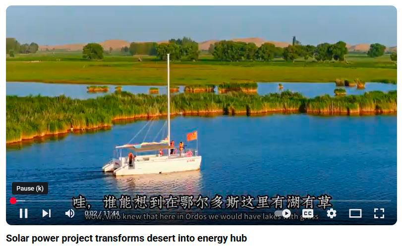 Solar power project transforms desert into energy hub