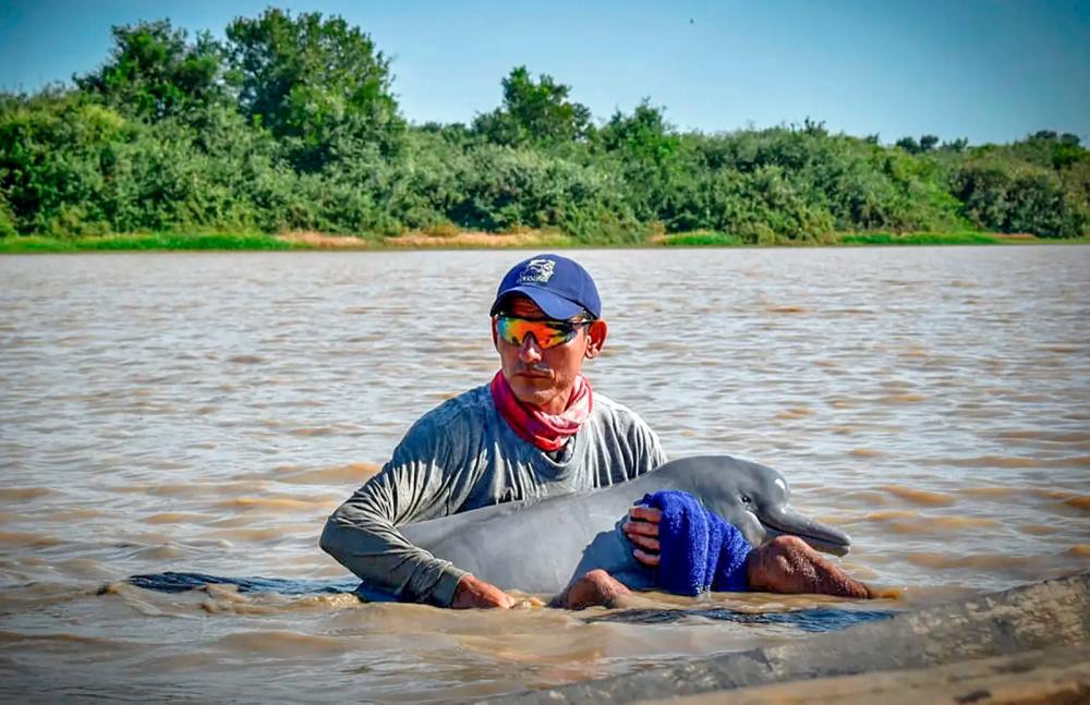 River level at Amazon rainforest port hits 122-year low amid drought