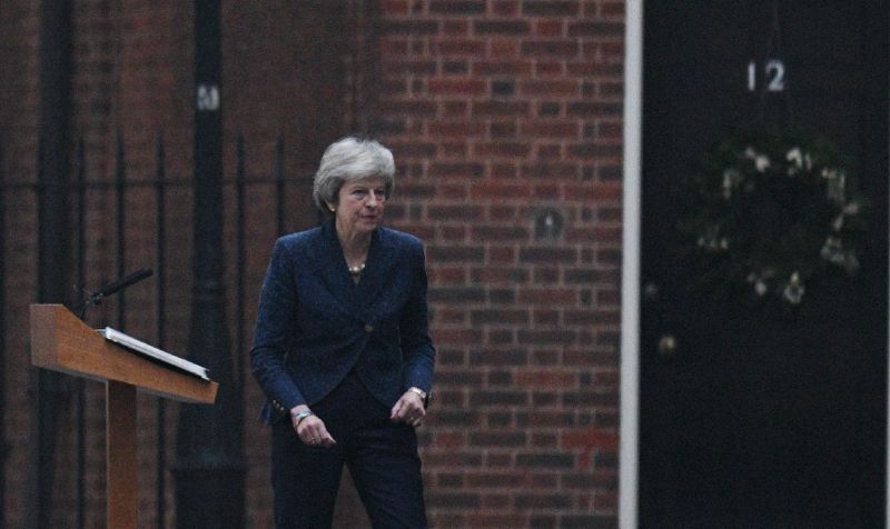 Britain’s Prime Minister Theresa May, the Oxford-educated daughter of a vicar, said she would contest the vote among Conservative members of parliament ‘with everything I’ve got’. — AFP