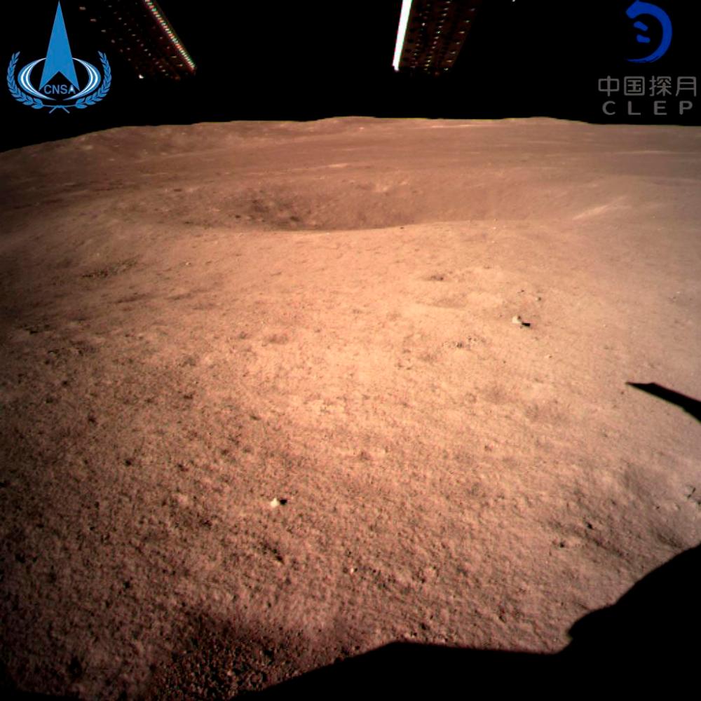 The far side of the moon taken by the Chang'e-4 lunar probe is seen in this image provided by China National Space Administration Jan 3, 2019. — Reuters