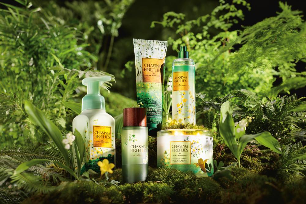 Complete set of “Chasing Fireflies” collection. – PIC COURTESY OF BATH &amp; BODY WORKS