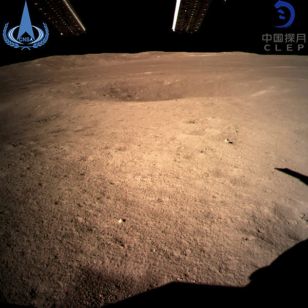 This handout picture taken by the Chang’e-4 probe and released to AFP by China National Space Administration on Jan 3, 2019 shows an image of the “dark side” of the moon. — AFP