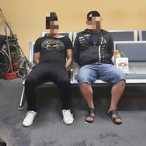 The two Chinese nationals who assaulted immigration officers at KLIA2