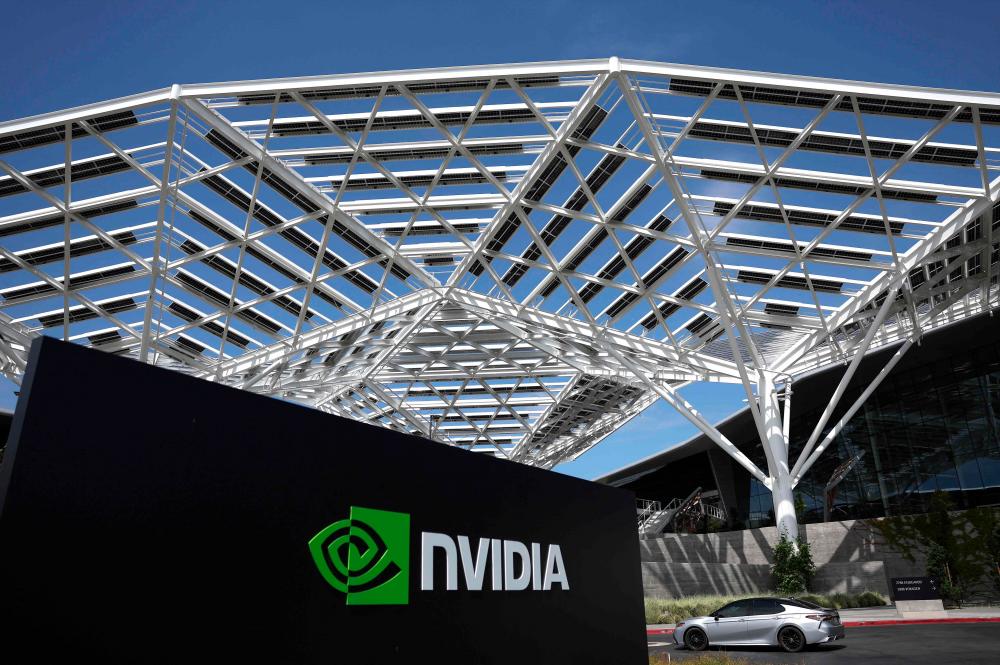 An exterior view of the Nvidia headquarters in Santa Clara, California. – AFPpic