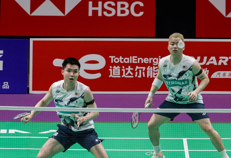 National men’s doubles, Aaron Chia and Soh Wooi Yik. - BERNAMApix