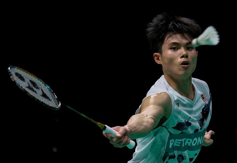 National men’s singles shuttler, Justin Hoh. - BERNAMApix