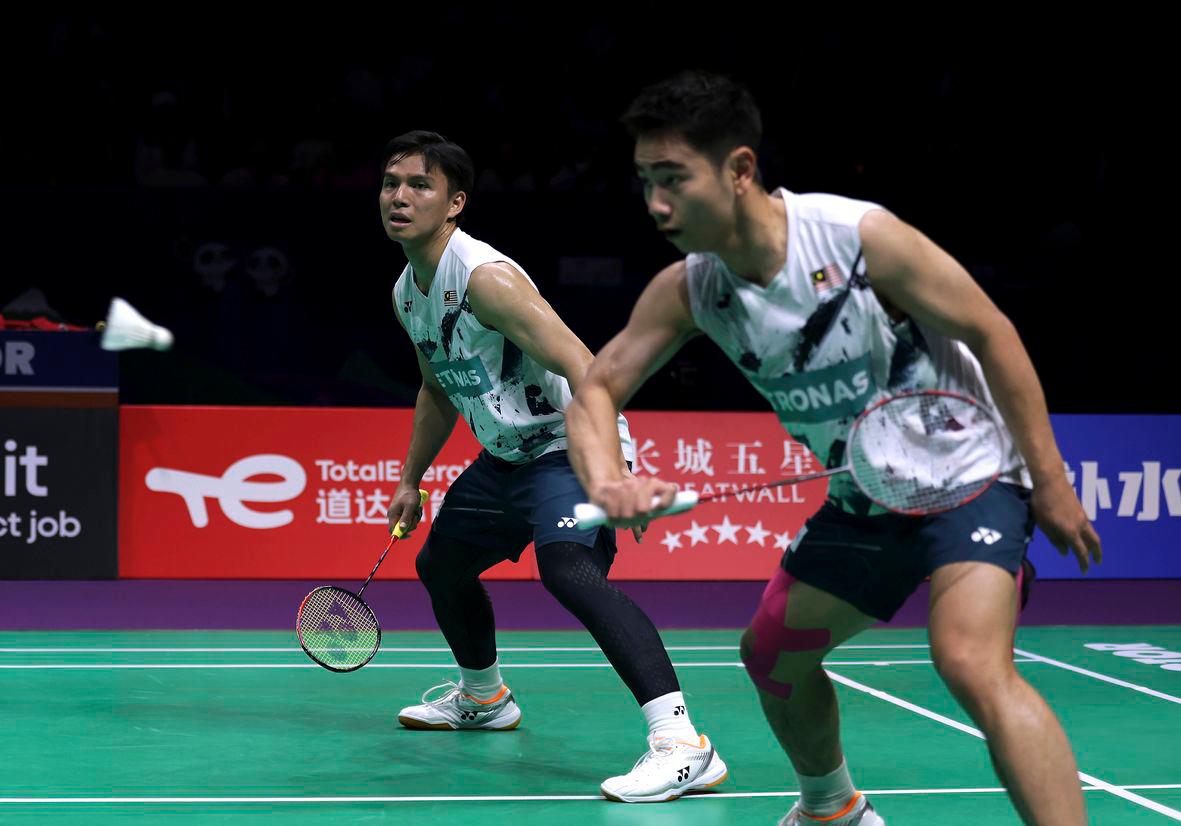 National men’s doubles pair Goh Sze Fei-Nur Izzuddin Rumsani - BERNAMApix