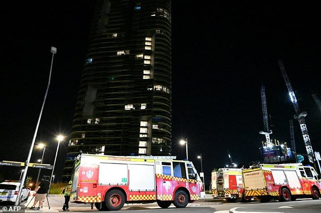 Residents of Opal Tower were evacuated after ‘cracking noises’ were heard in the apartment block which just opened this year. — AFP