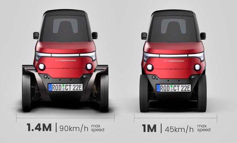 $!CT-1 – The Shape-Shifting Microcar For Urban Mobility