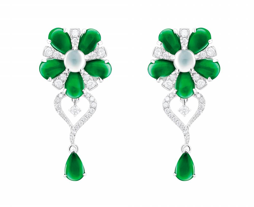 $!Jadeite earrings