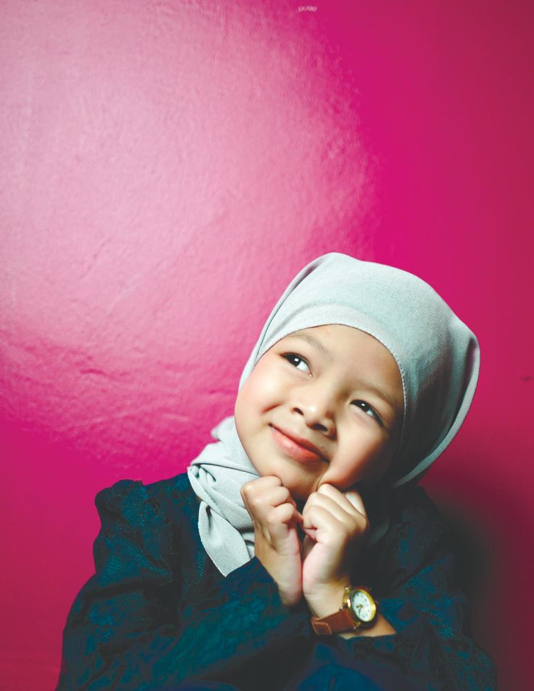 Che Naura is a child actor in the making. – courtesy of Che Naura Auni