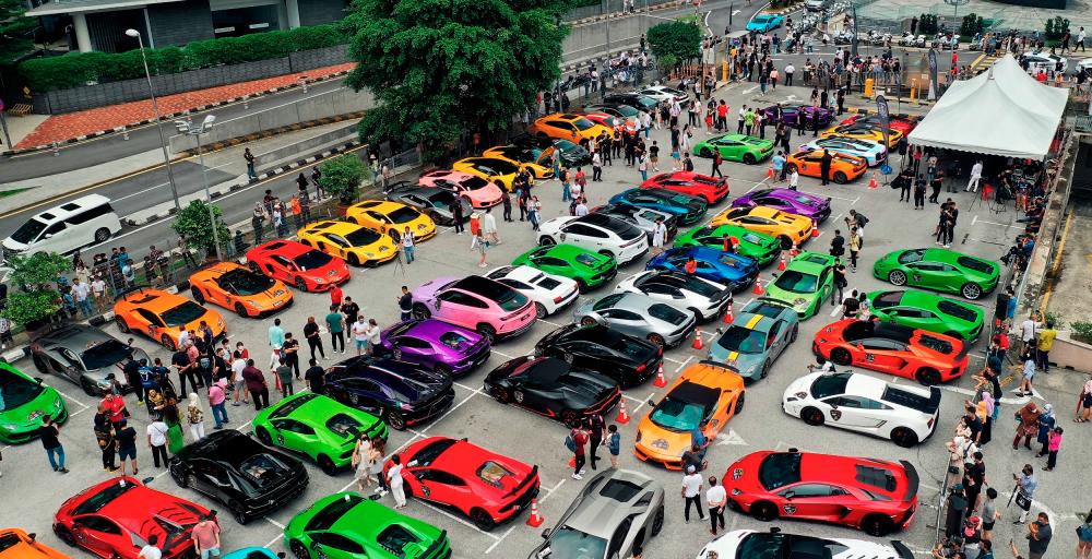 New record set by Malaysian Lamborghini owners