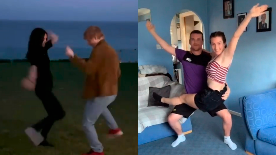 Courteney Cox and Ed Sheeran’s Friends dance recreation inspires fans to do the same