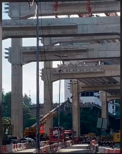 Two die after part of crane collapses at highway construction site