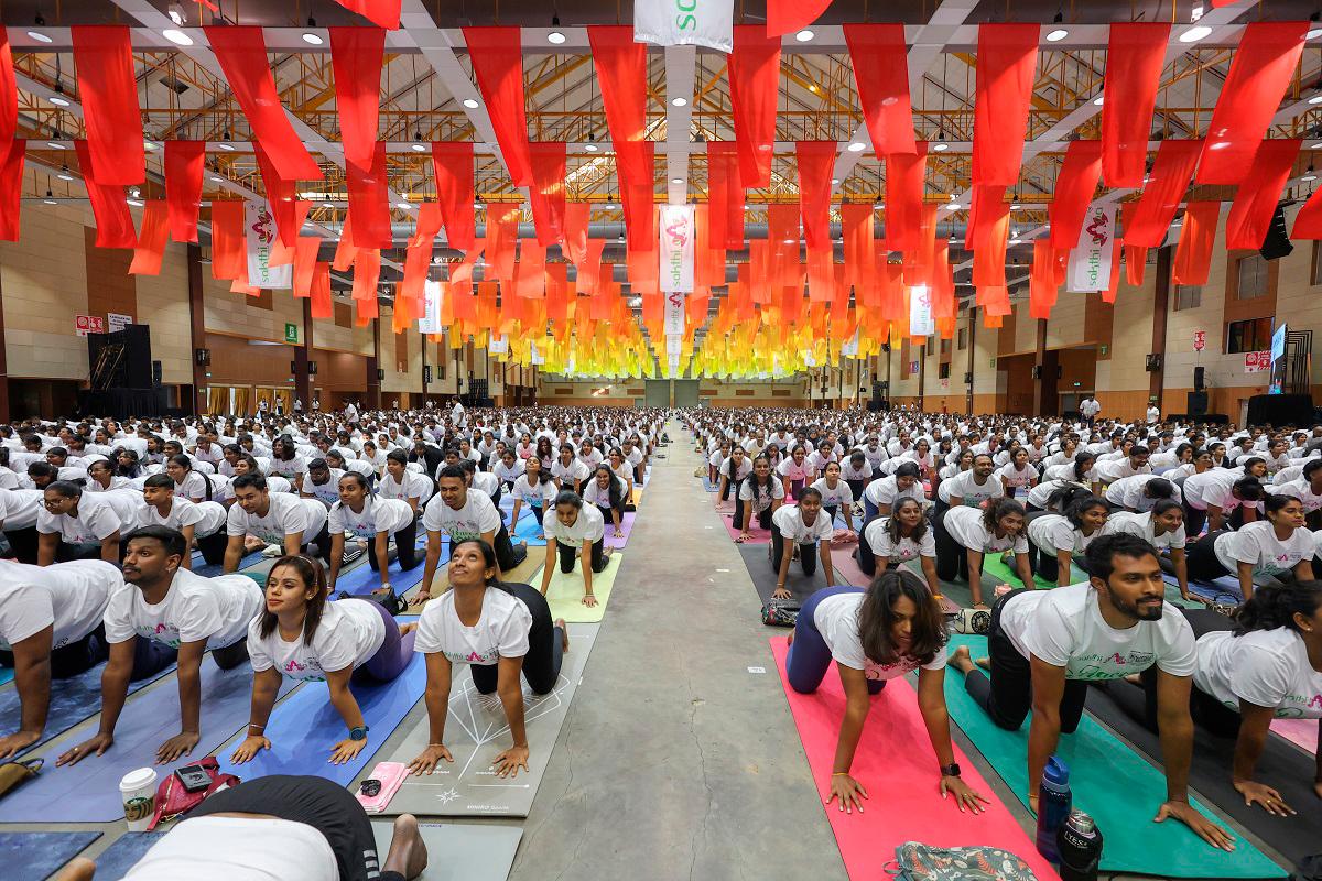 A key highlight of the session was a segment designed to awaken and channel inner energy called Sakthi Kriya, led by Durai. – PIC COURTESY OF SAKTHI SCHOOL OF YOGA