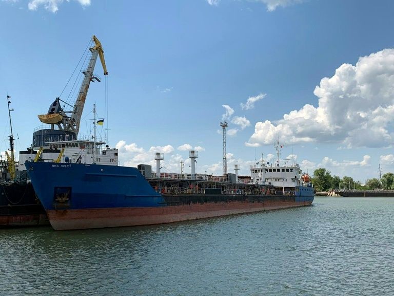 Although Ukraine has seized the tanker, its crew were allowed to return to Russia. — AFP
