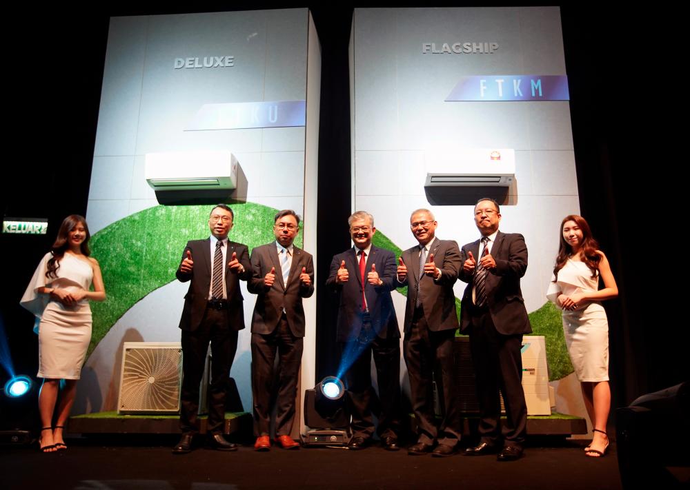 The senior management team of Daikin at the launch event. SUNPIX by NORMAN HIU