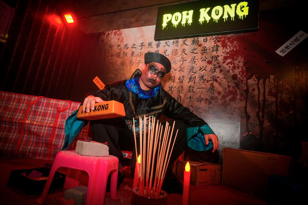$!The Poh Kong Villain Hitting activation at Nights of Fright 11 reimagines a traditional ritual, turning bad luck into good fortune with a spooky twist.