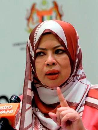 Women, Family and Community Development Minister Datuk Seri Rina Harun. — Bernama