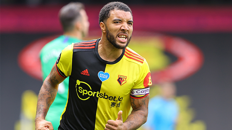 Troy Deeney of Watford celebrates after scoring the 1-1 during the English Premier League match against Newcastle United. – EPAPIX