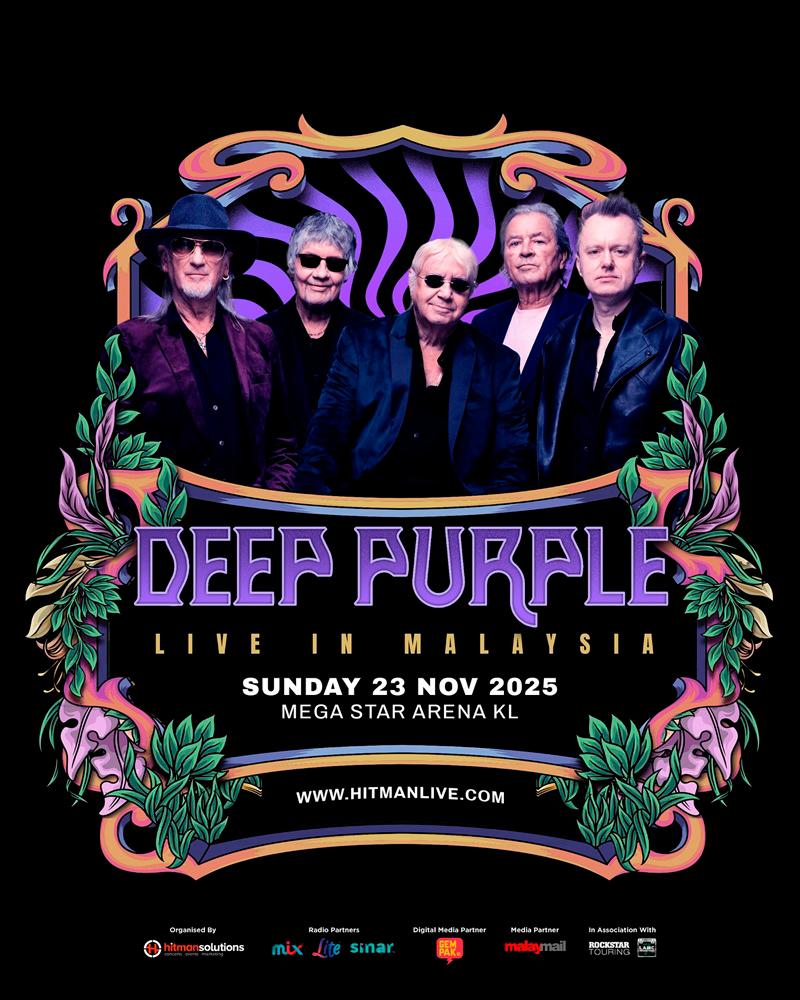 The veteran rockers will delight fans in Malaysia on Nov 23.