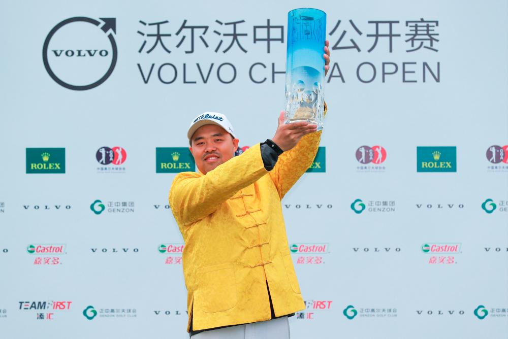 Defending champion Zhang Jin of China. – ASIATOURPIX