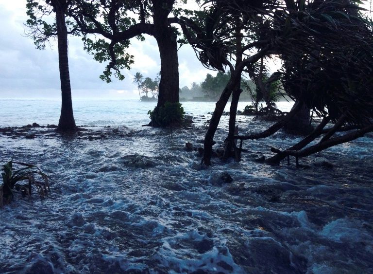 The low-lying Marshall Islands will drown beneath rising seas if global warming continues unabated. — AFP