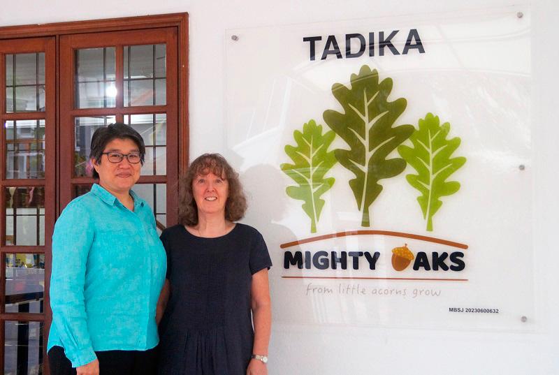 Left, Yong and Grimes, co-founded Might Oaks as they believe a strong foundation is important for every student.