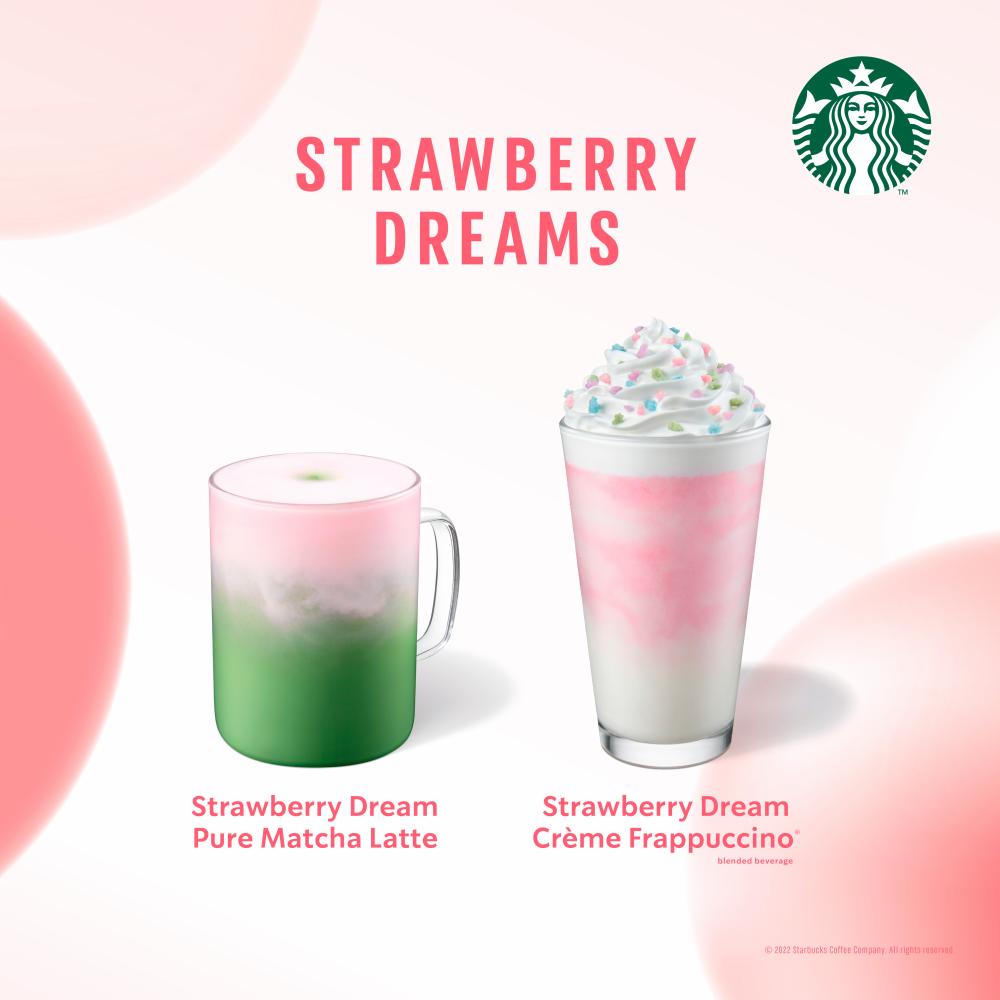 Check out the new Srawberry Dreams offering from Starbucks