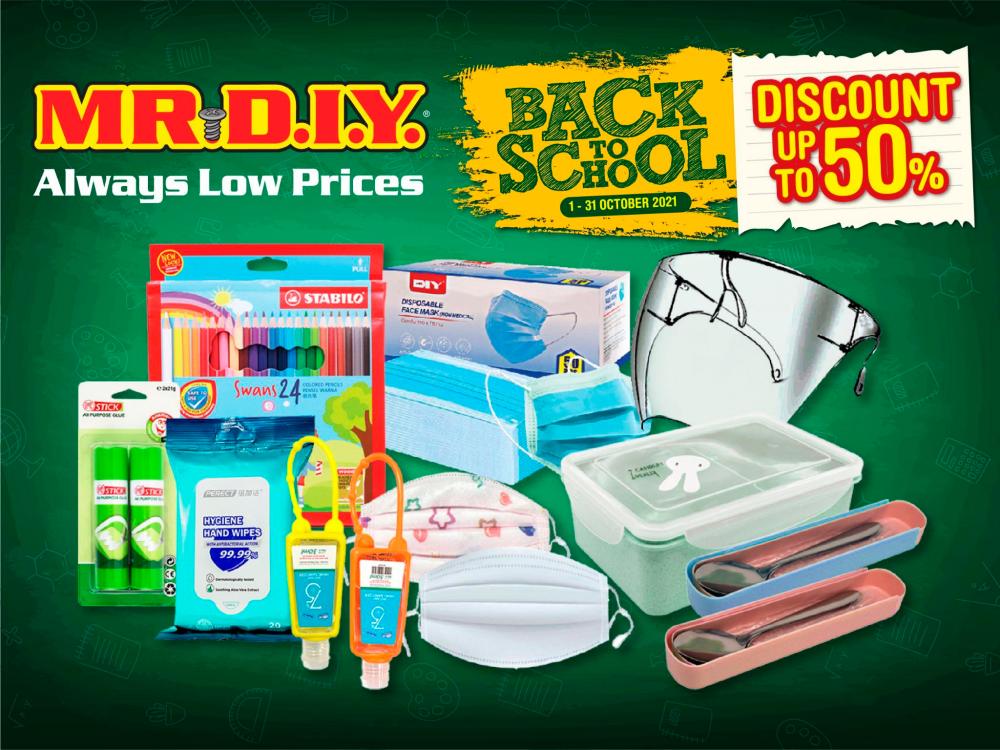 MR DIY’s mega “Back to School'' campaign is designed to help parents and students stock up on school and safety essentials at low prices.