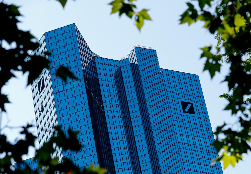The headquarters of Deutsche Bank in Frankfurt, Germany. Deutsche Bank said the issues raised in the media reports were historic, while the German Finance Ministry said the cases linked to Germany in the reports had already been dealt with. – REUTERSPIX