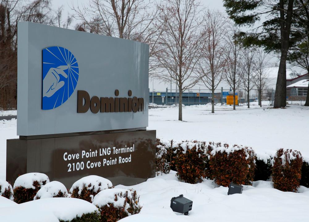 The Dominion Cove Point Liquefied Natural Gas facility is seen in Lusby, Maryland. – REUTERSPIX