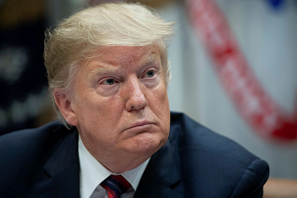 President Donald Trump listens during a meeting on drug trafficking on the Southern Border of the US in the Roosevelt Room of the White House in Washington, DC. — AFP