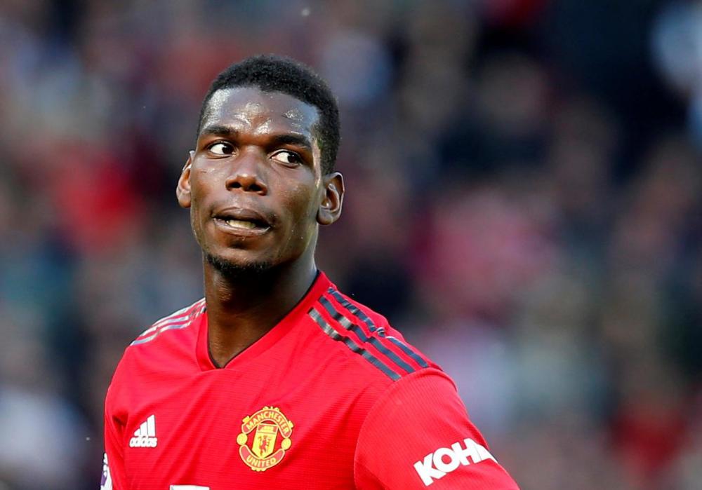 Filepix taken on May 12 shows Paul Pogba in Old Trafford, Manchester.