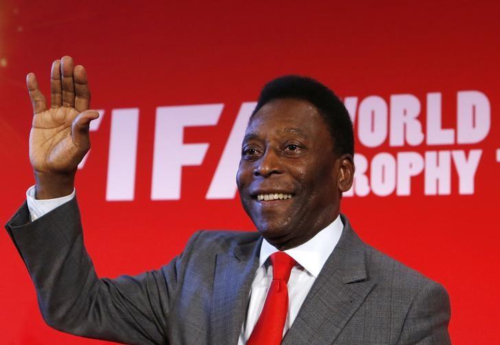Filepix of Brazilian soccer legend Pele attending a news conference to present the FIFA World Cup global “Trophy Tour” in Paris Mar 10 2014