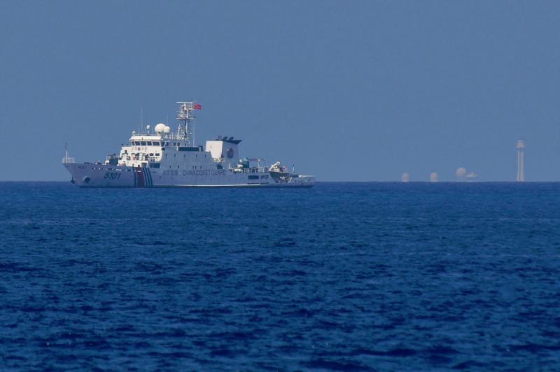 The Philippines accused China’s coast guard on Friday of aggressive tactics following a recent incident//AFPix