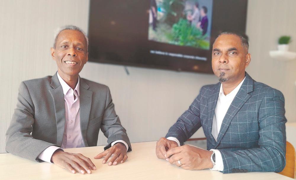 Elanggovan (left) and Shanmugam want to educate the public about drone technology and bring world-class innovations to Malaysia.