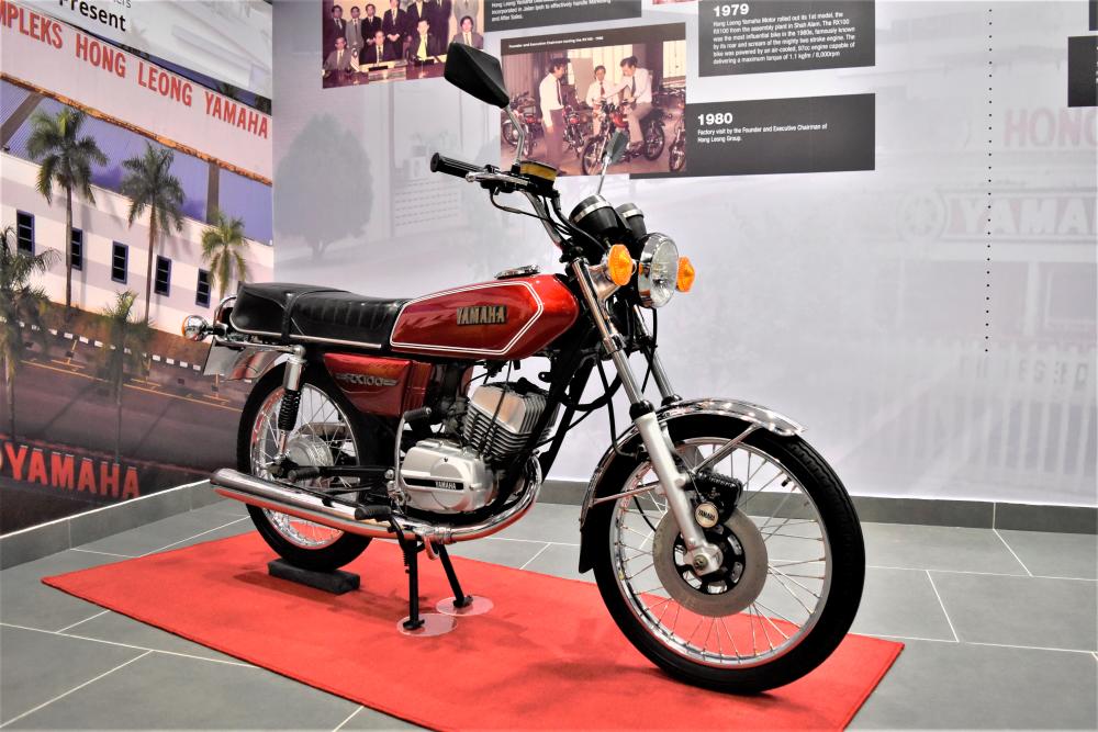 $!It started with this, 40 years ago: The Yamaha RX100 was the first model assembled by HLYM.