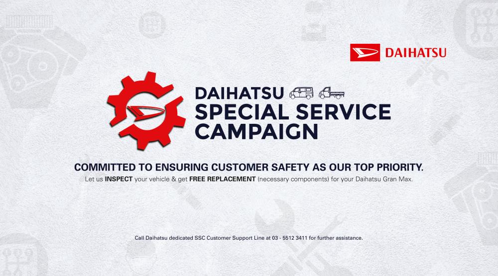 $!Special service campaign for Daihatsu Gran Max