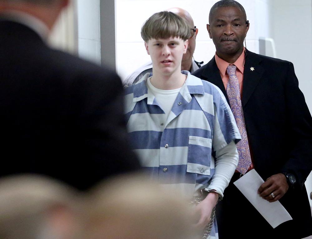 Dylann Roof is escorted into the court room at the Charleston County Judicial Center to enter his guilty plea on murder charges in state court in Charleston, South Carolina on April 10, 2017. — Reuters