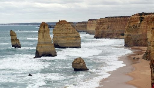 The waters around the Twelve Apostles are notorious for string rips and currents. — AFP